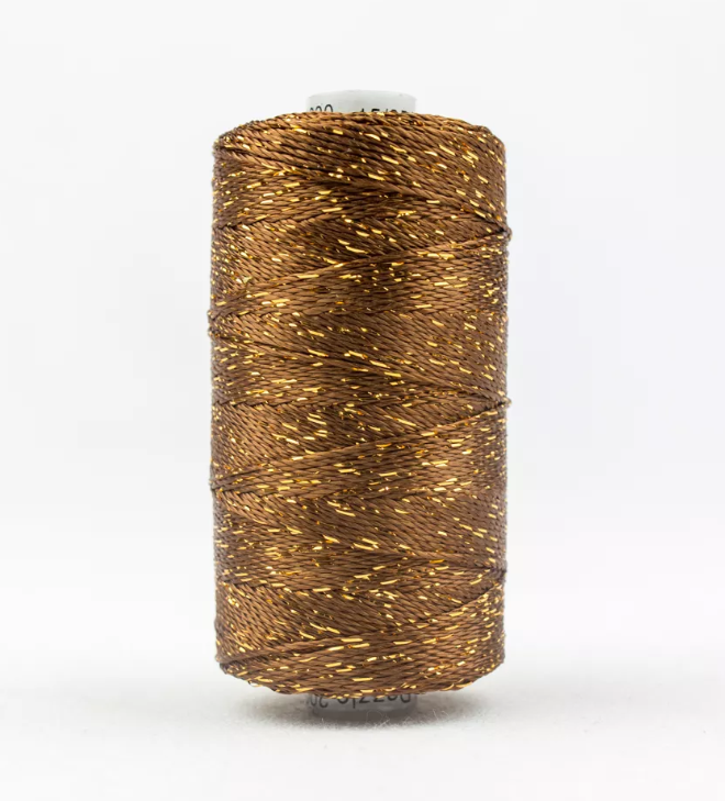 Dazzle_8wt_Metallic_Thread_183m-Nutmeg_DZ-6230