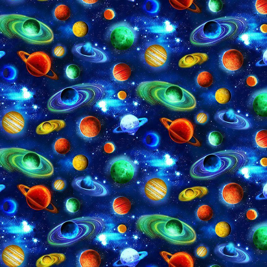Multi_Planets-Multi_SPACE-CD4017-MULTI_Cotton_Fabric