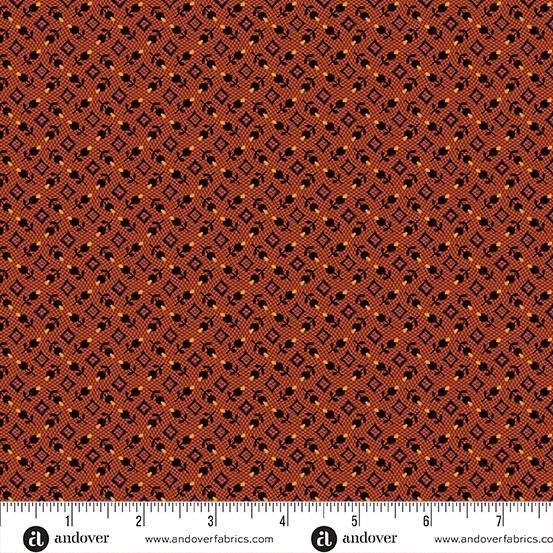 Nightfall-Bud_Diamond_Orange_A-10207-O_Cotton_Fabric