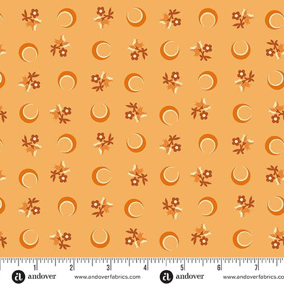 Nightfall-Flower_Moon_Orange_A-10204-O_Cotton_Fabric