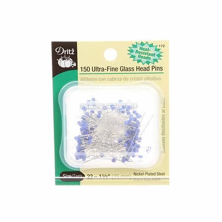 Pins_Ultra_Fine_Glass_Head_Sz_22_150ct