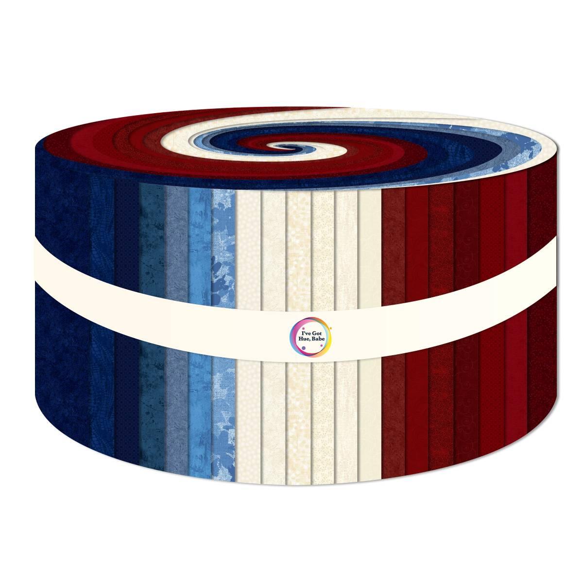 Precut_2_5_Strips-Independence_HFB1DRHG_INDEPENDENCE_Precut_Cotton_Fabric