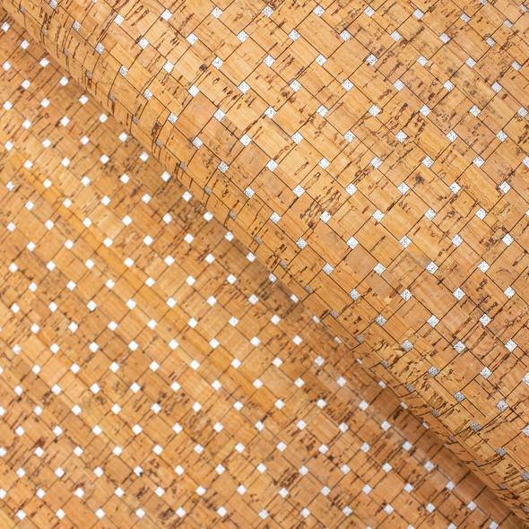 Precut_Silver_Square_Dots_Natural_Cork_20_x27_COF-137