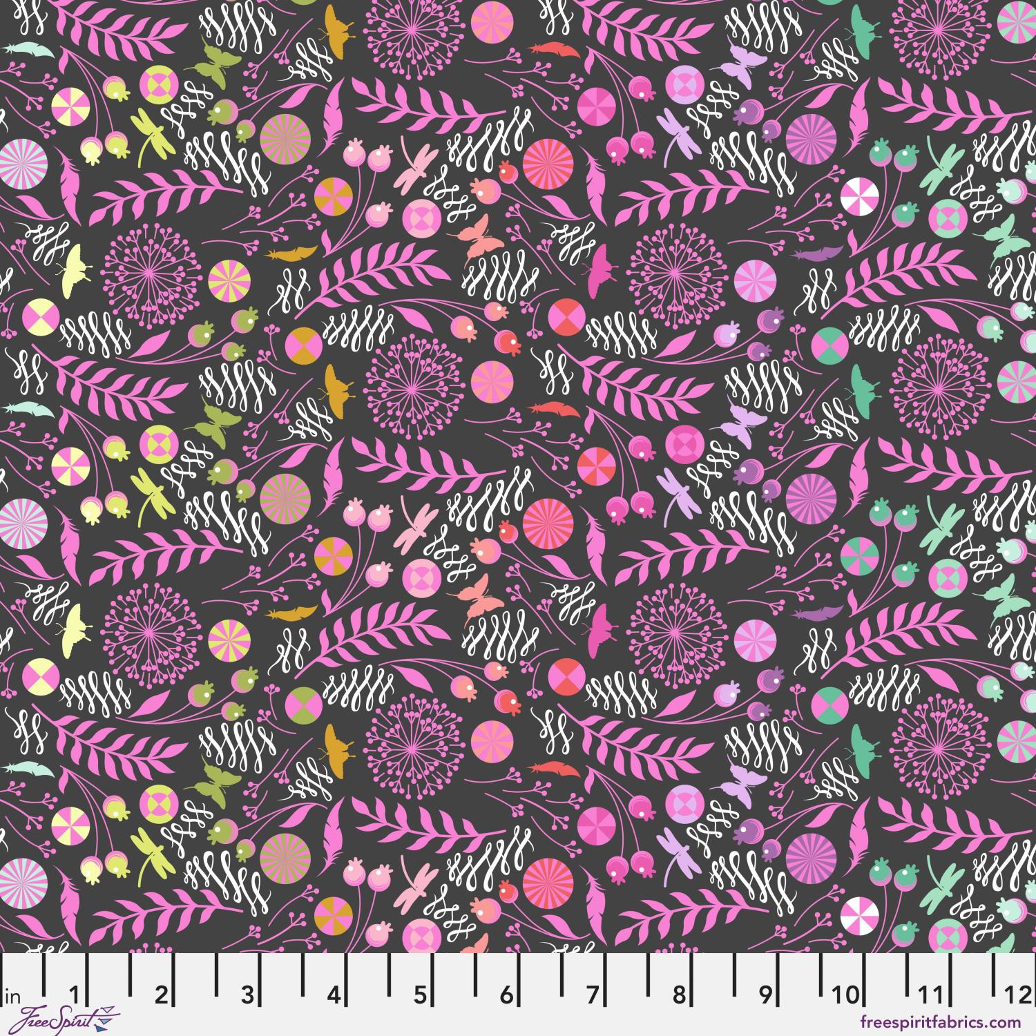 Prince_Charming-_Dandelion_PWTP279_LICORICE_cotton_fabric
