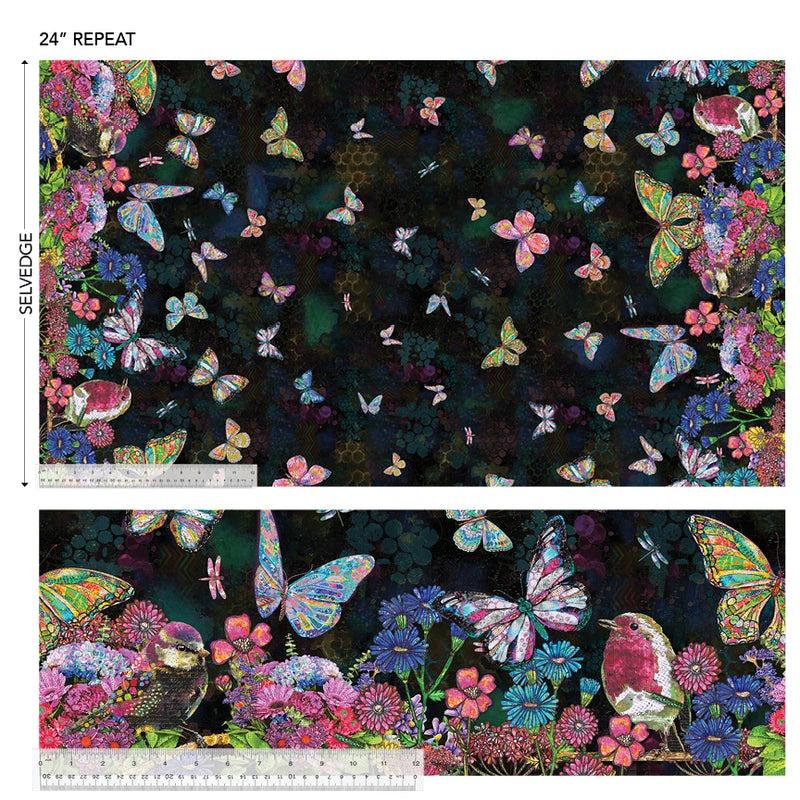 Shine_On-Butterflies_In_BloomBlack_54845D-5_Cotton_Fabric