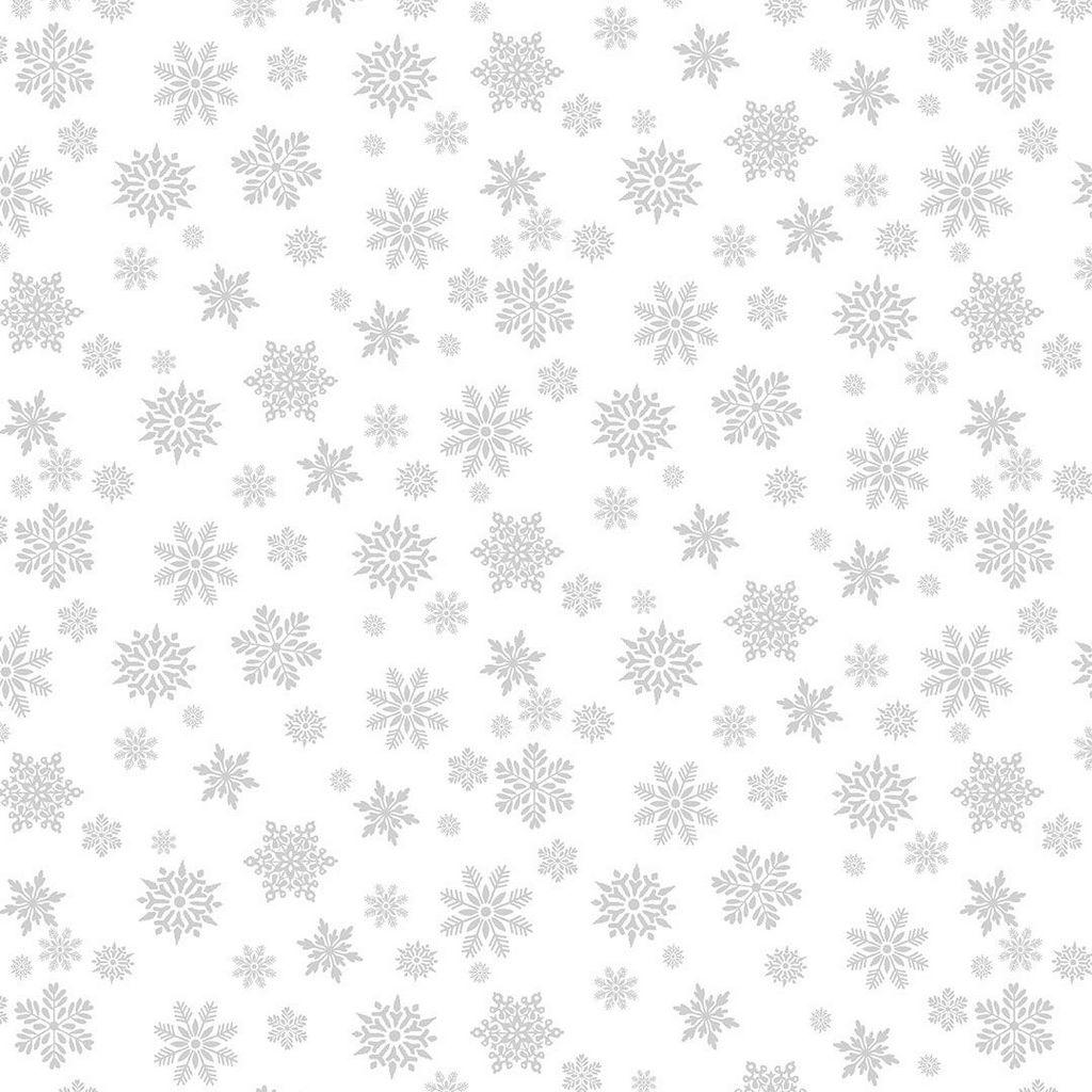 Snowflakes-White_HUE-C3912-WHITE_Cotton_Fabric